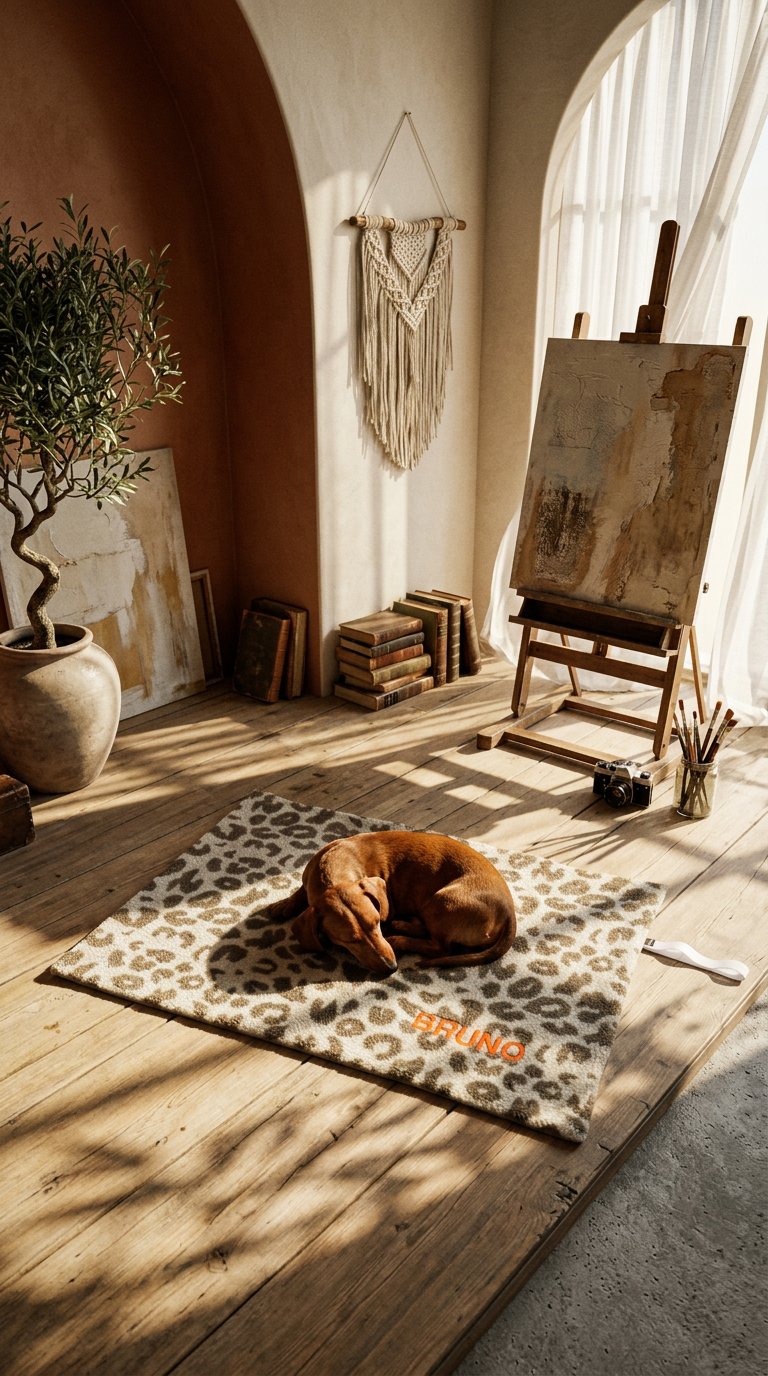 AI product shot of OUTDOOR HUNDEDECKE LEO TAUPE