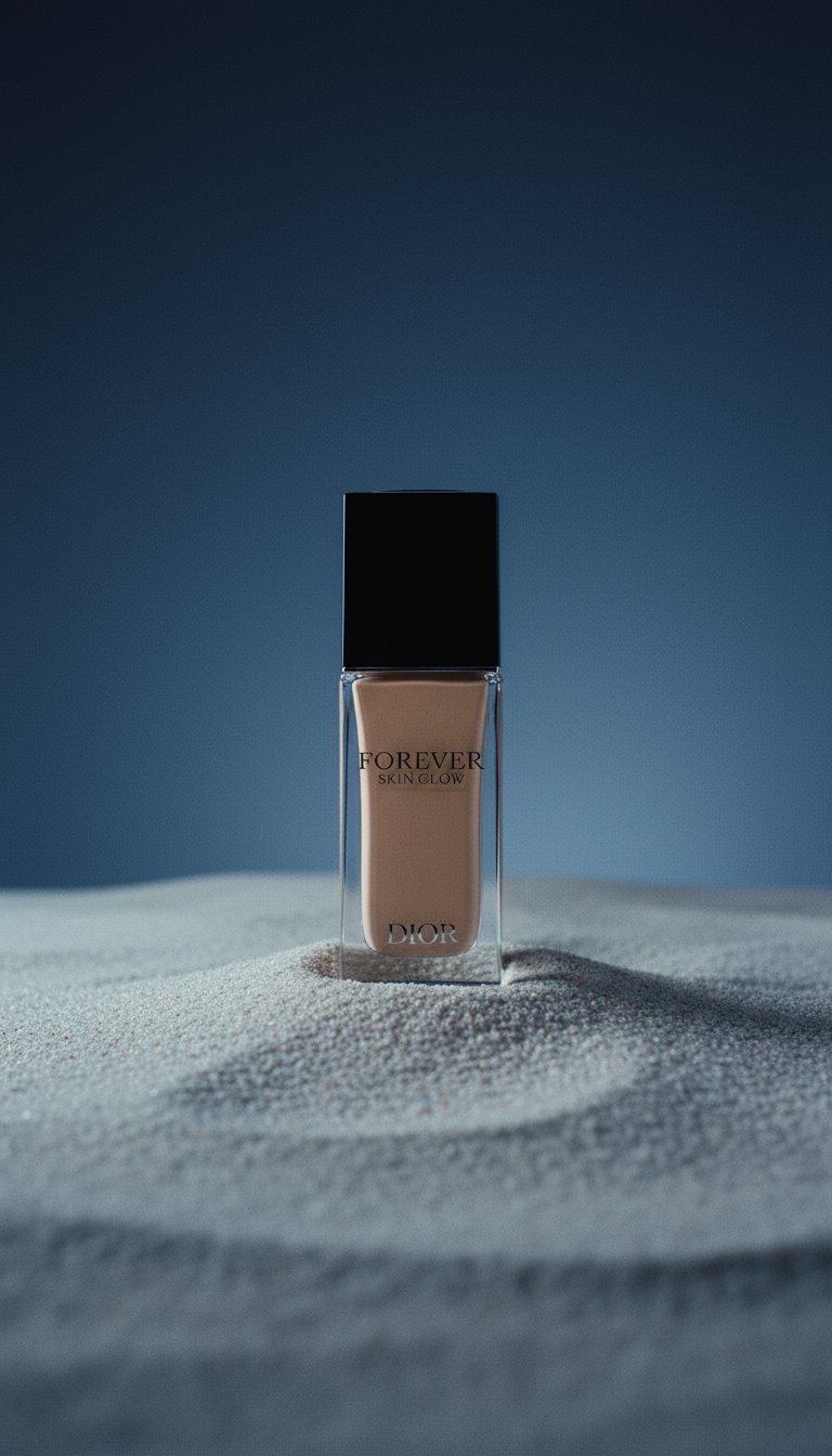 AI product shot of DIOR Forever Skin Glow 24h Hydrating Radiant Foundation 2N Neutral