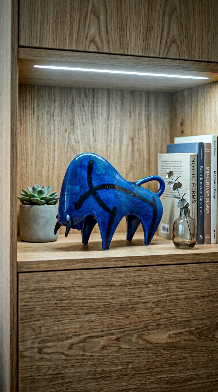 AI product shot of Guido Gambone, Bull Sculpture, 1960 - 1969