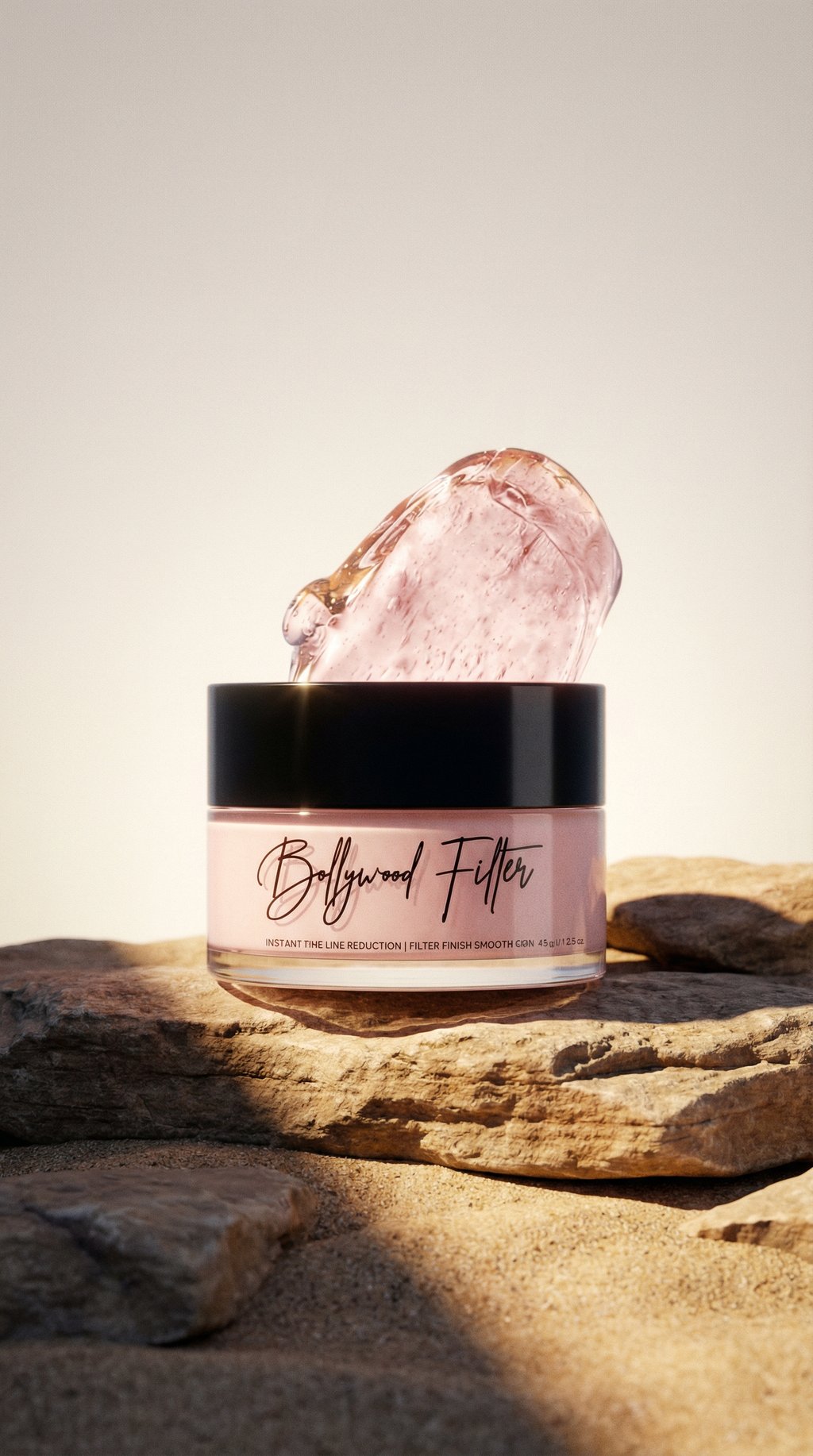 AI product shot of GLOW IT Bollywood Filter Face Primer 25 gm Primer - 25 ml (Transparent) Primer - 25 ml (Transparent)