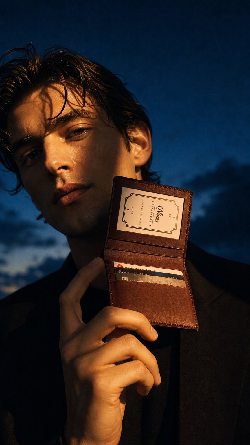 AI product shot of Mini Wallet with Photo Slot