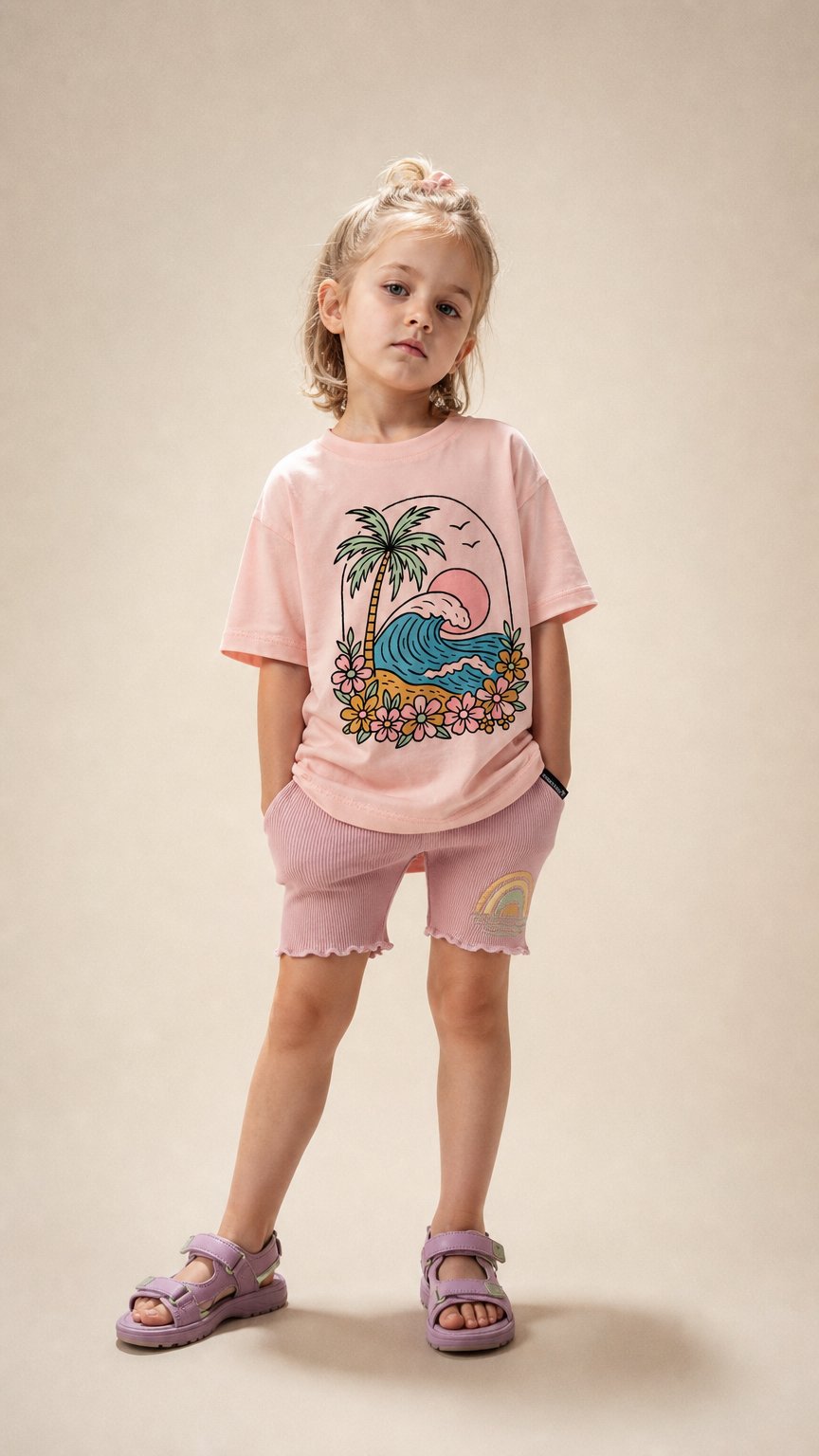 AI product shot of Coastal Cutie Tee