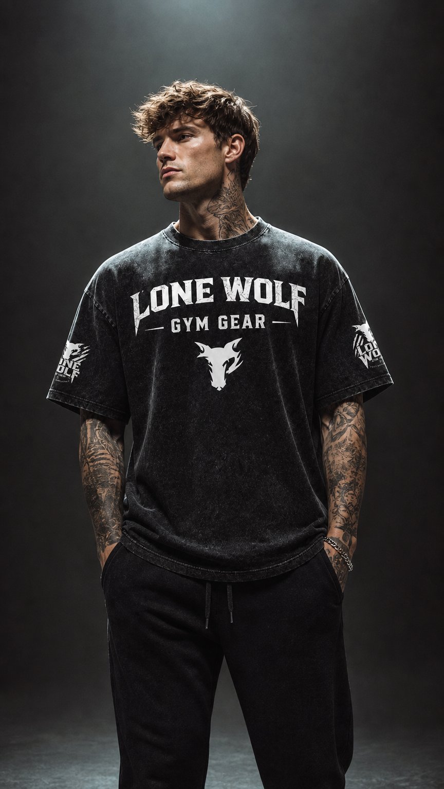 AI product shot of Snow Washed T-Shirt