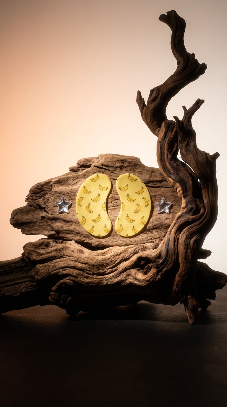 AI product shot of peptide eye prep banana peel