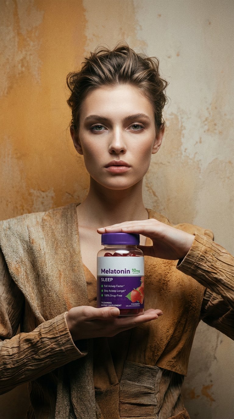 AI product shot of Melatonin 10mg Sleep Gummies
