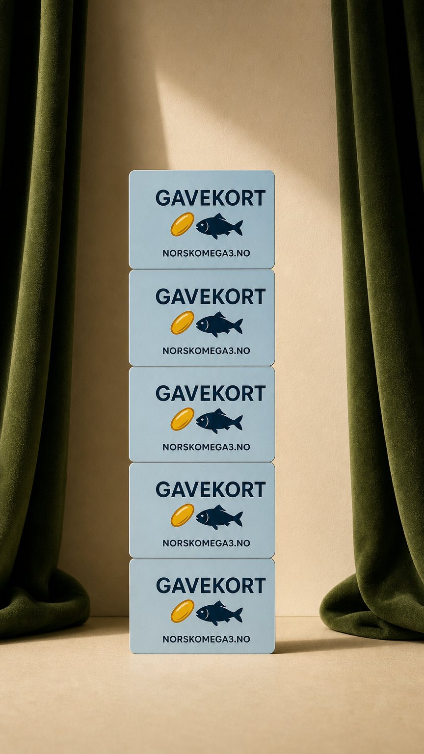 AI product shot of Gavekort