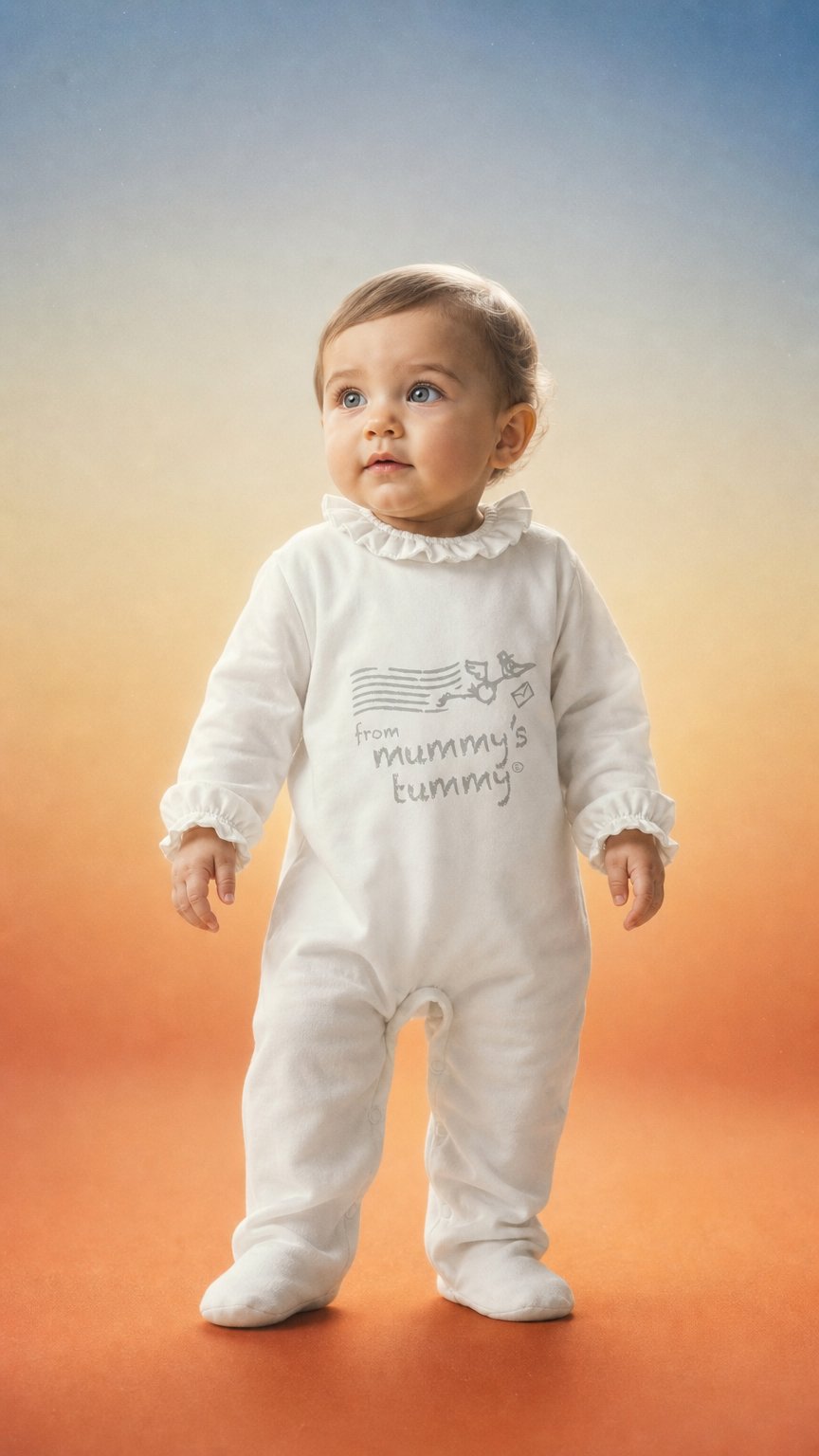 AI product shot of Mummy to be, Babygrow, Letter From The Bump