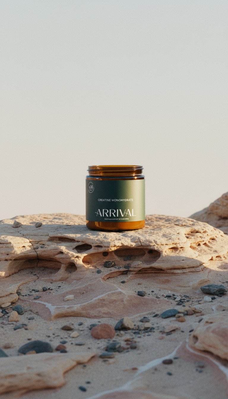 AI product shot of Arrival Creatine Monohydrate