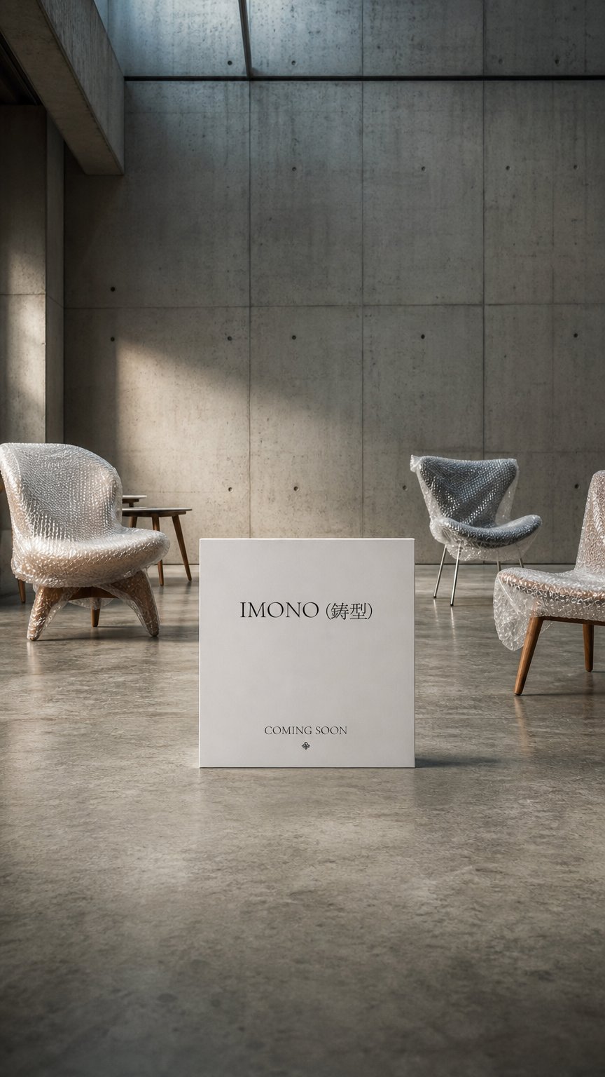 AI product shot of IMONO (鋳型)