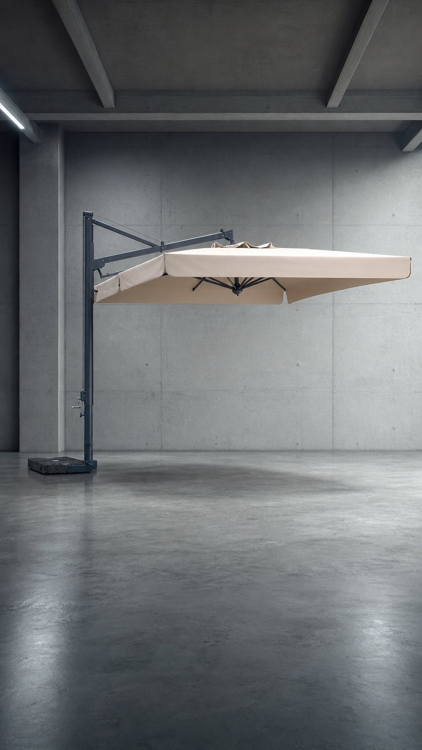 AI product shot of Galileo oldalkaros napernyő