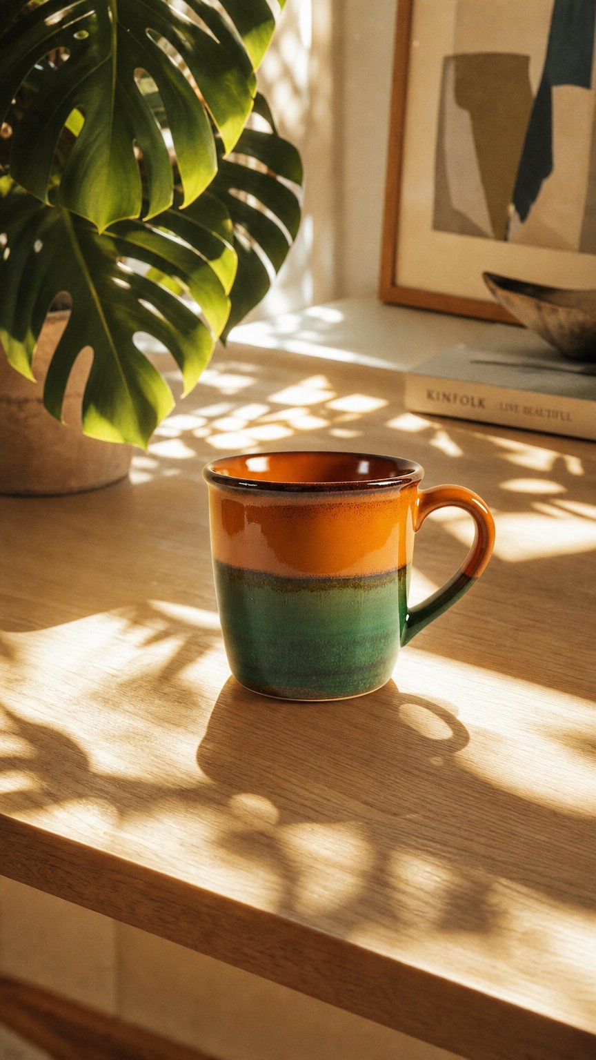AI product shot of Handmade Ceramic Mug