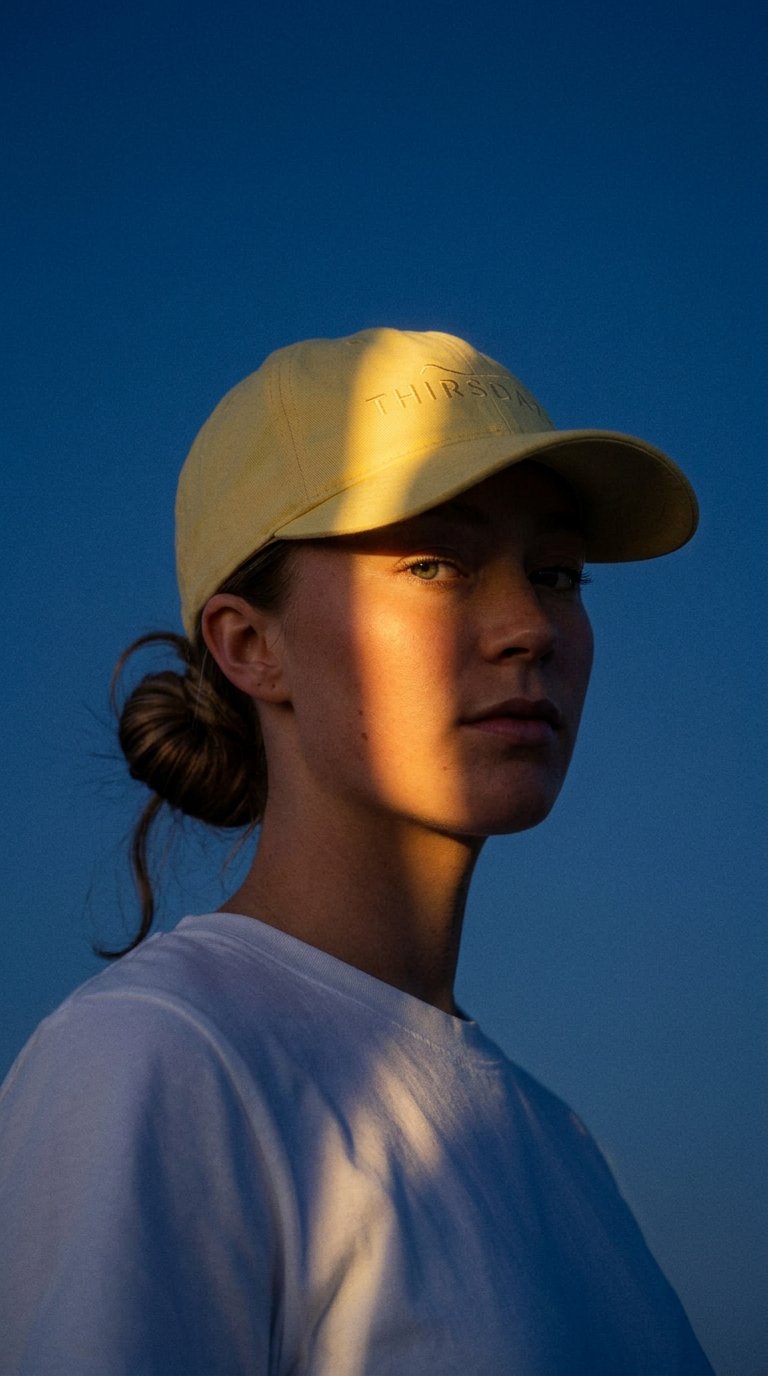 AI product shot of SOFT Front Hylani Ponytail Cap