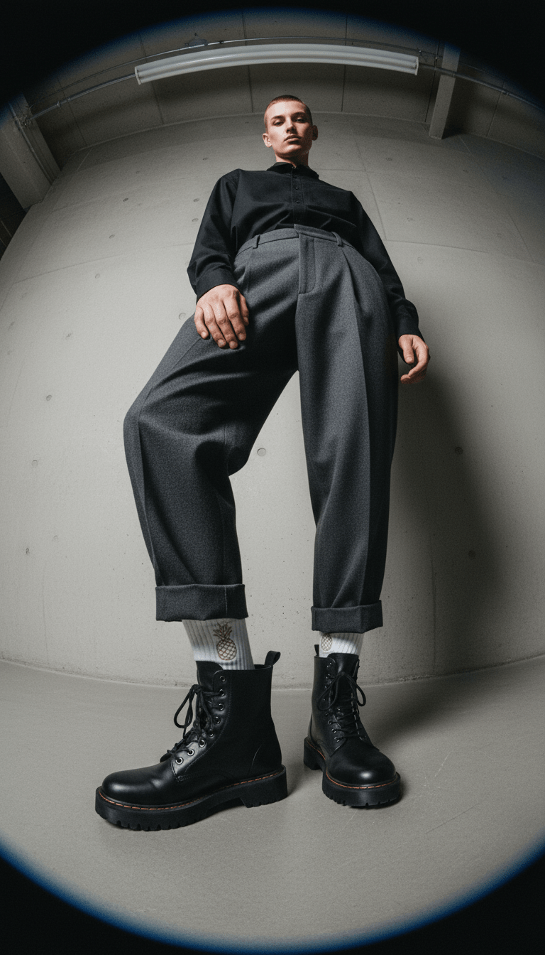 AI product shot of Crew Socks | Golden Hr