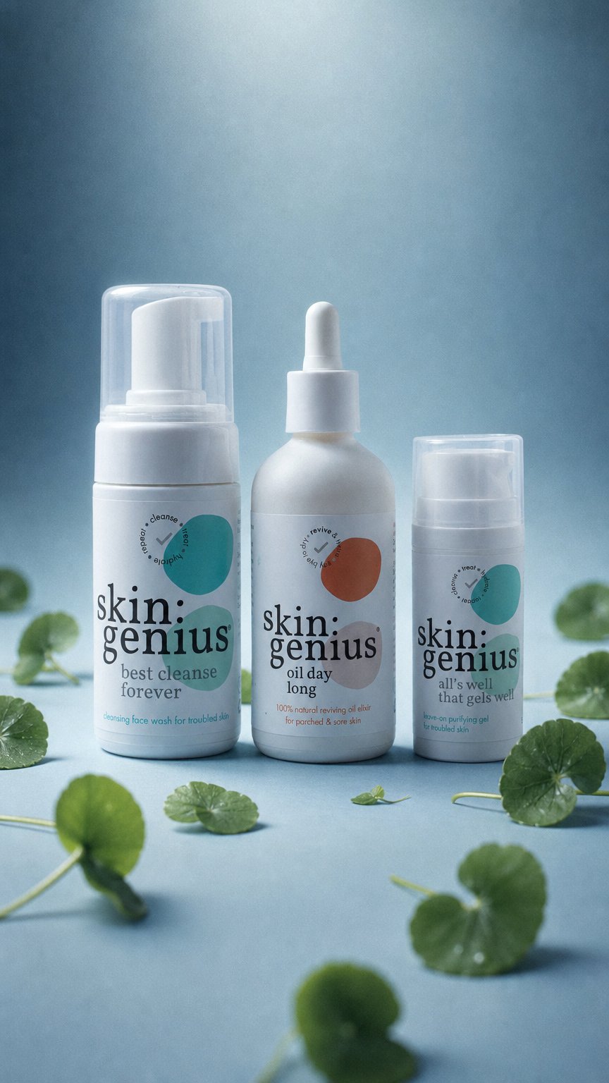 AI product shot of Menopause Skincare Set