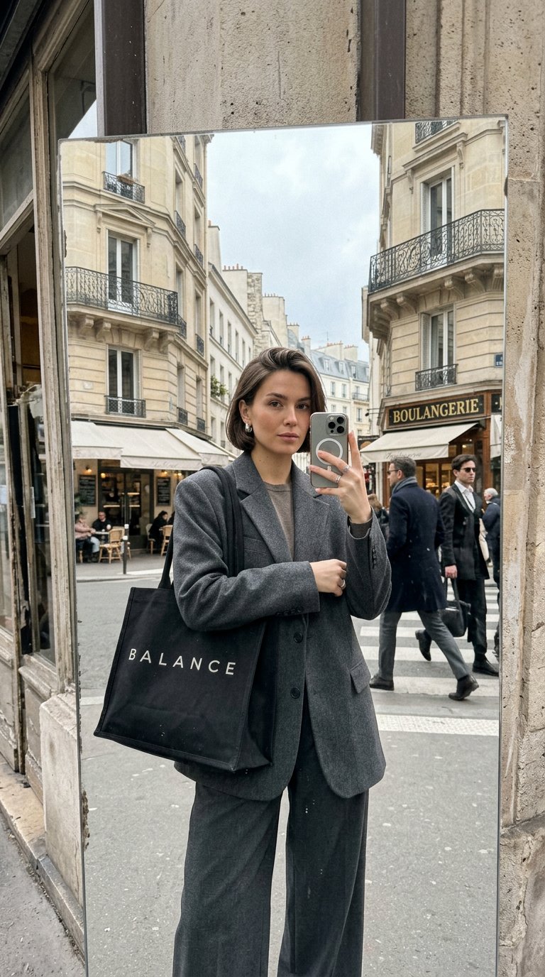 AI product shot of Tote Bag "BALANCE"
