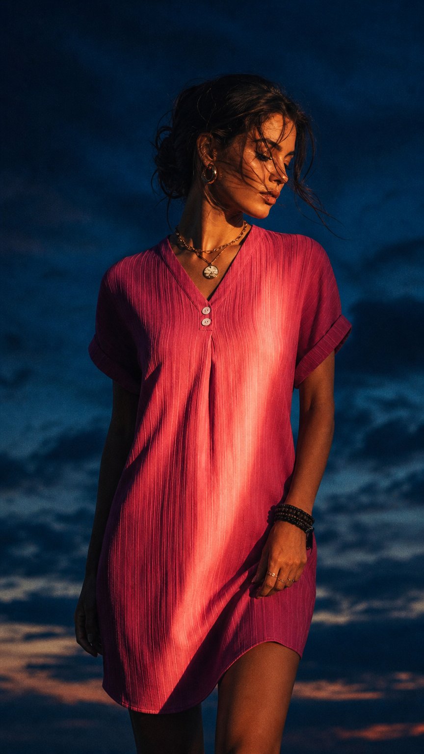 AI product shot of Massie | Vestito Drappeggiato