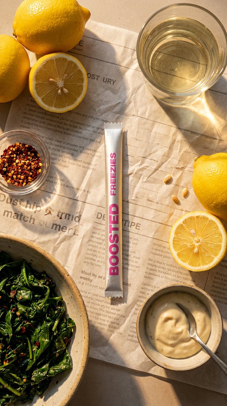 AI product shot of BOOSTED FREEZIES
