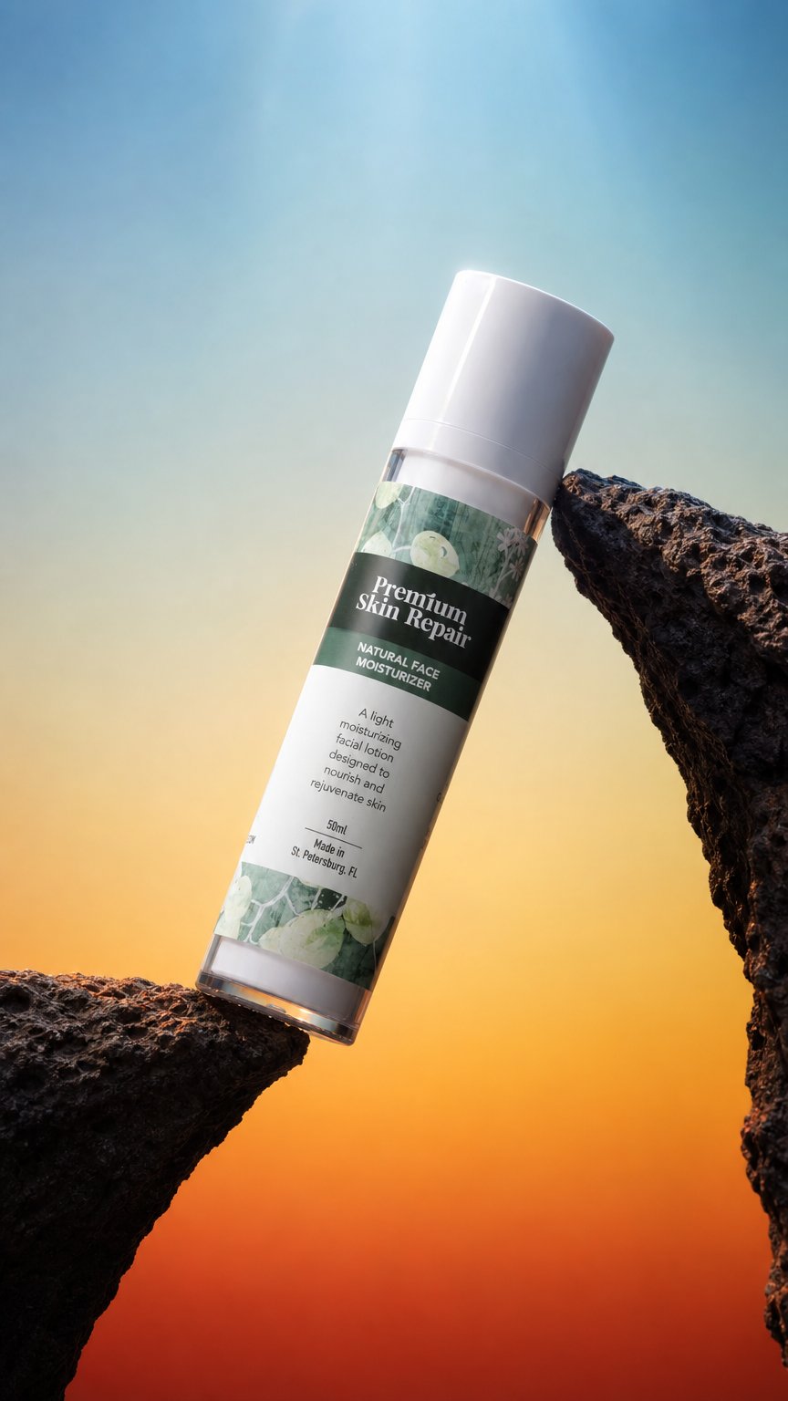 AI product shot of Natural Face Moisturizer