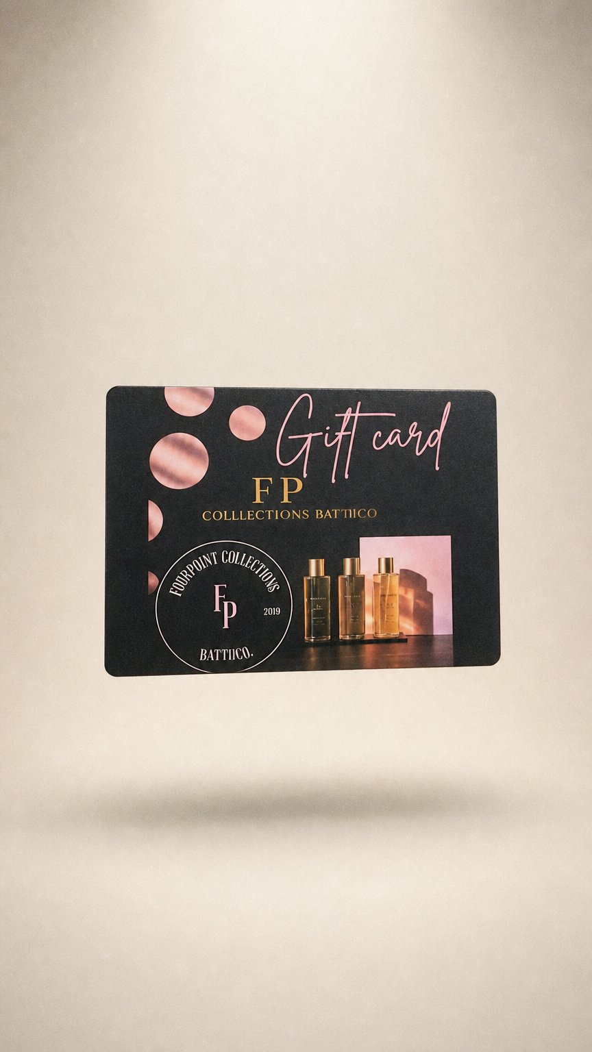 AI product shot of Gift cards