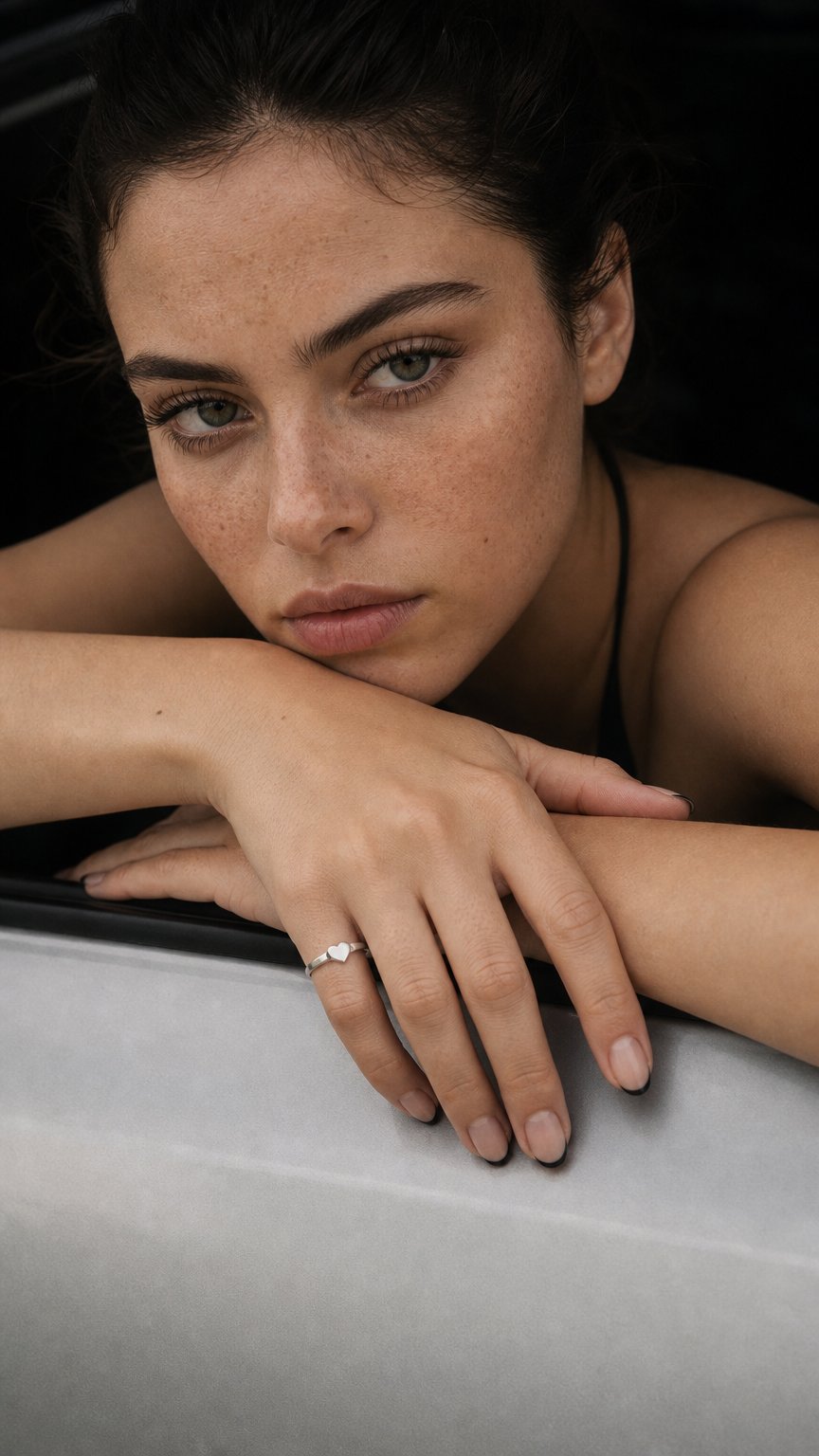 AI product shot of The Classic Heart Ring