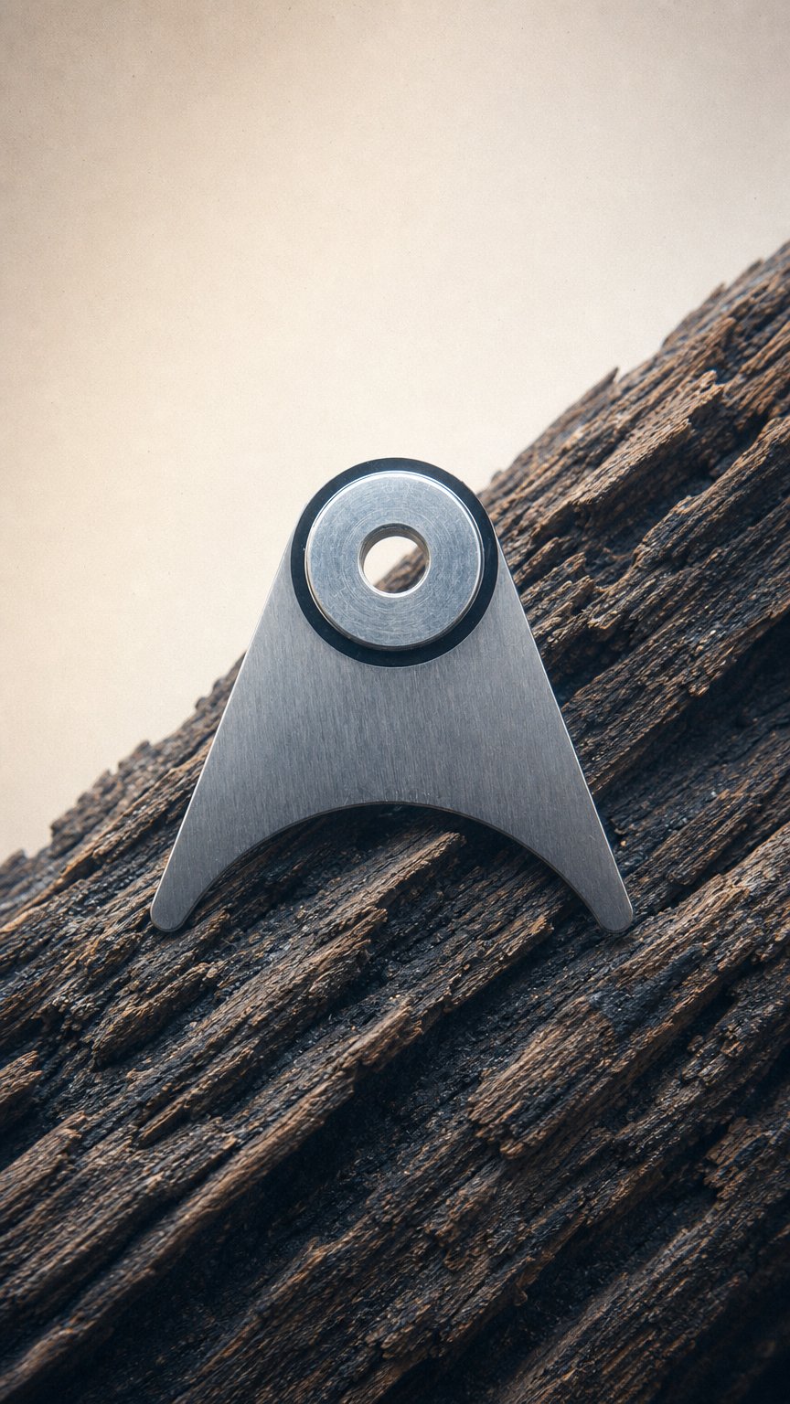 AI product shot of Stainless Steel Exhaust Hanger 1.25 x 2.5
