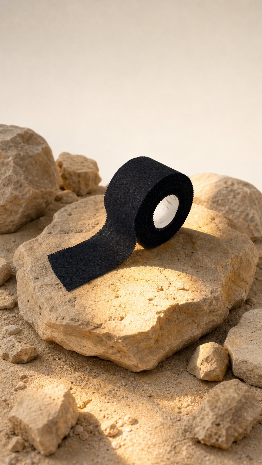 AI product shot of ATHLETIC TAPE BLACK