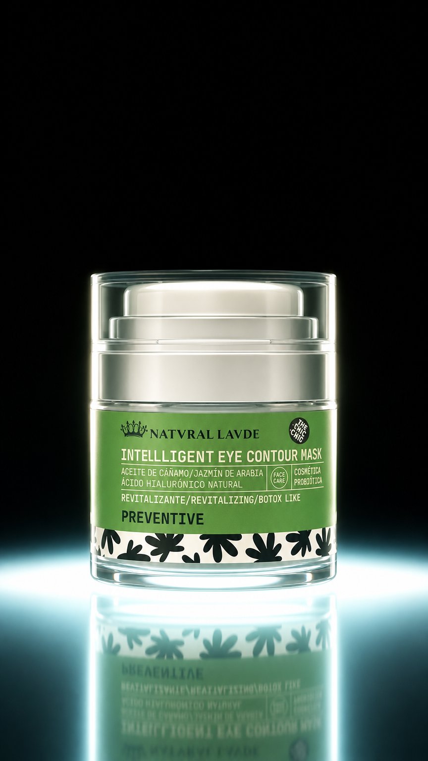 AI product shot of Intelligent Eye Contour Mask 30ml - Anti-wrinkle, puffiness reducer and eyelid and lip lifting