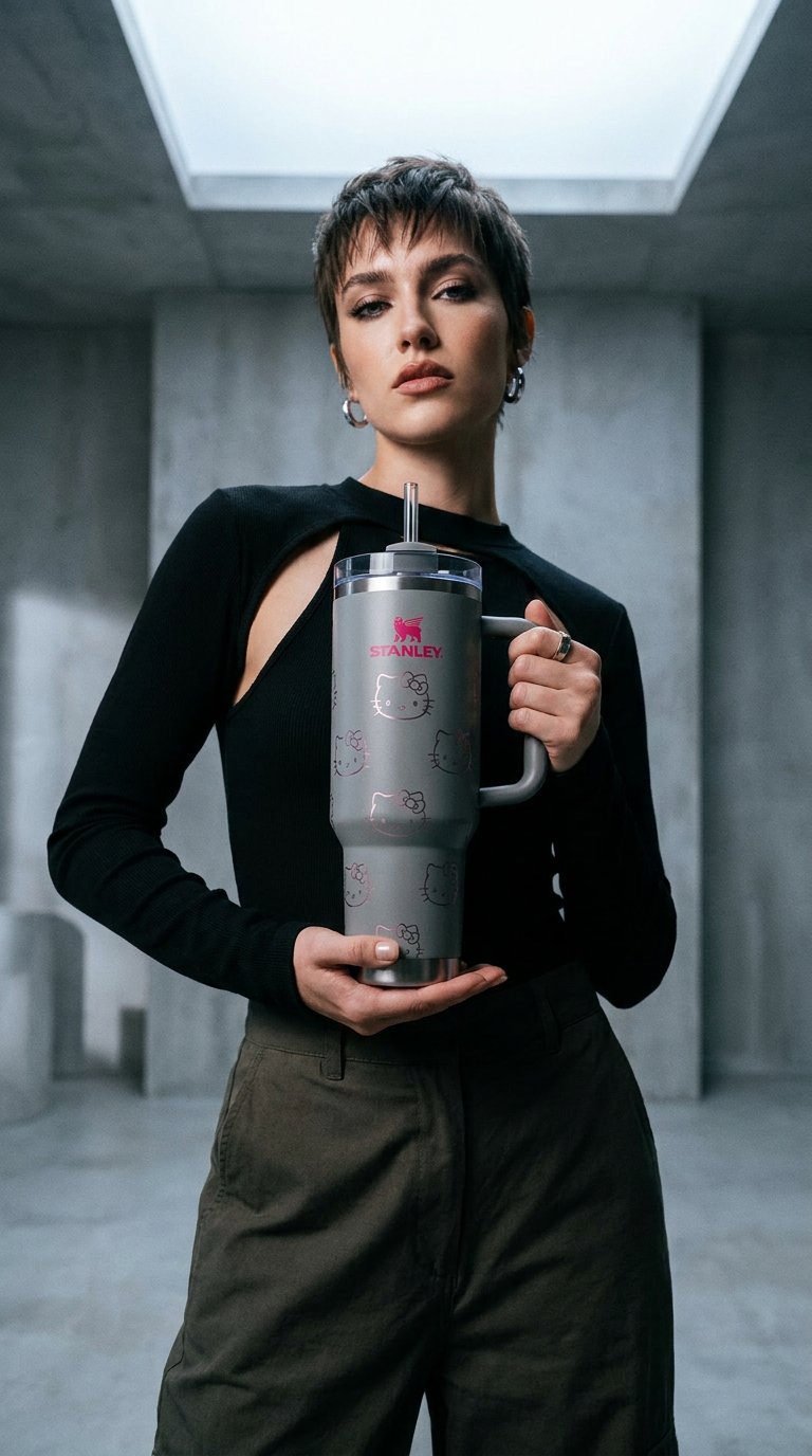 AI product shot of Laser Engraved Large 40 oz Quencher Tumbler
