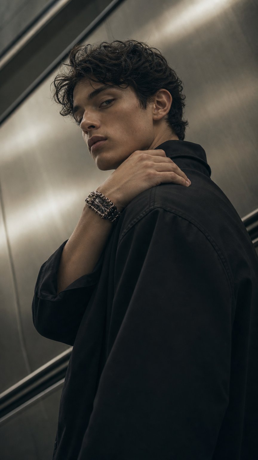 AI product shot of "CLAW CATHEDRAL" TANK WATCH