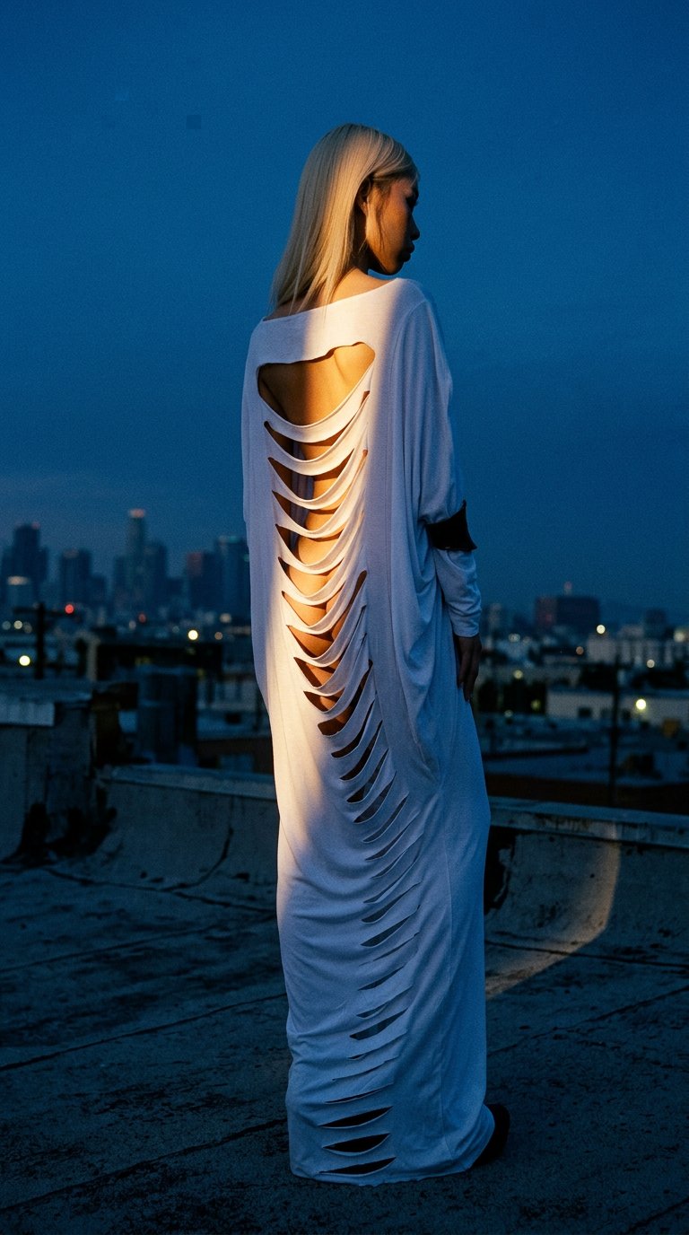 AI product shot of SPINAL DRESS