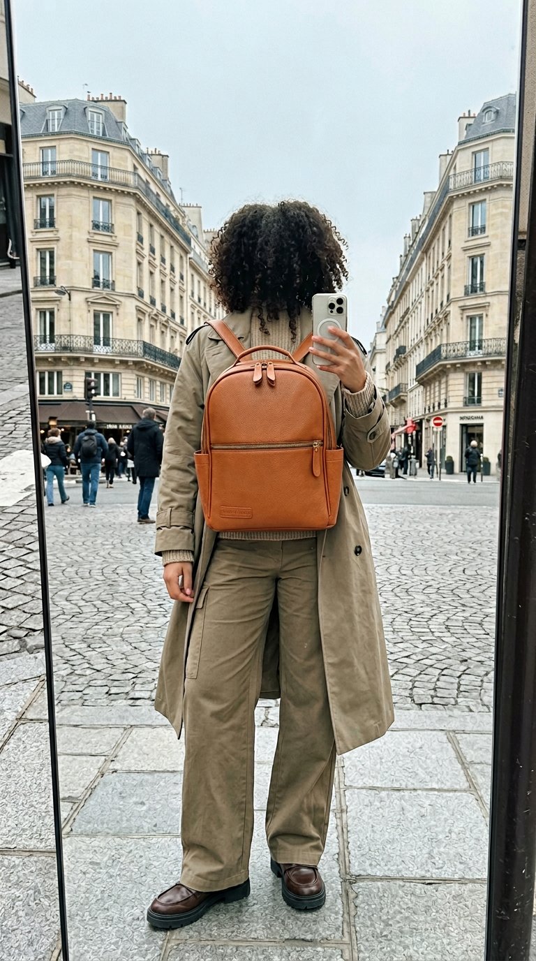 AI product shot of The Alder Backpack