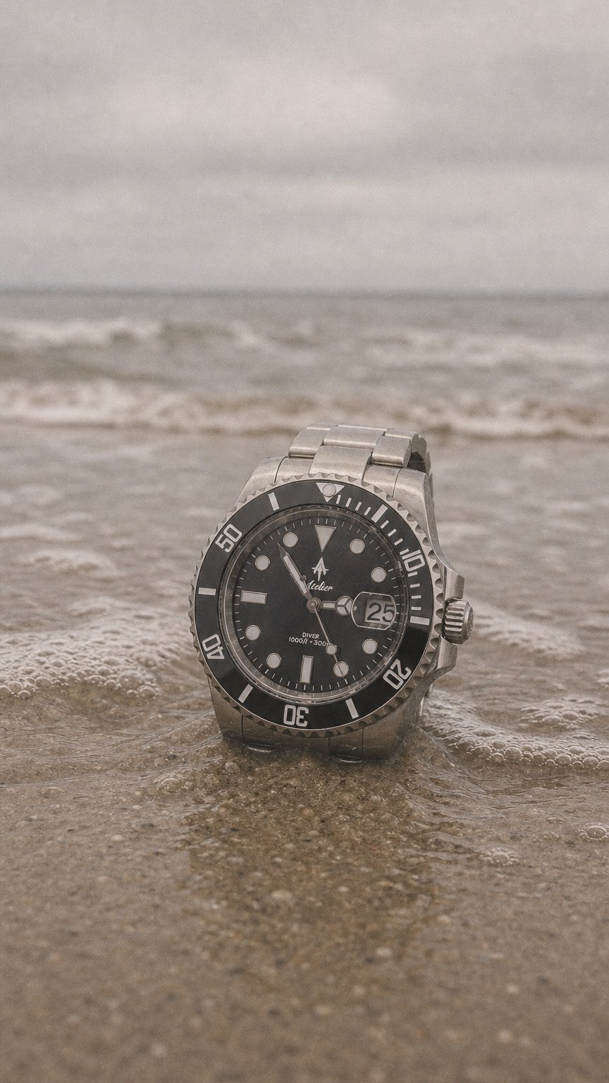AI product shot of NOIR DIVER