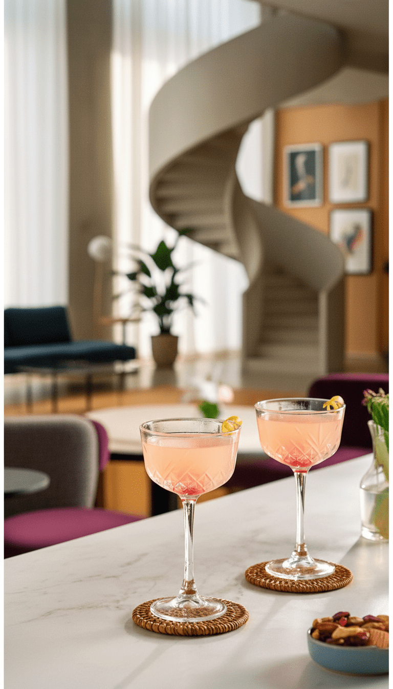 AI product shot of 🔥 Pelham Art Deco Nick and Nora Glass Set