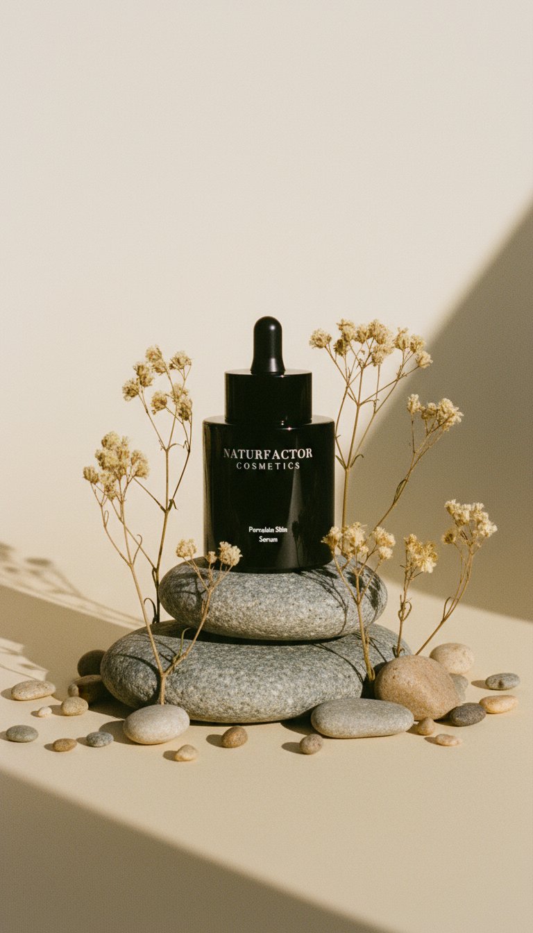AI product shot of Porcelain Skin Serum