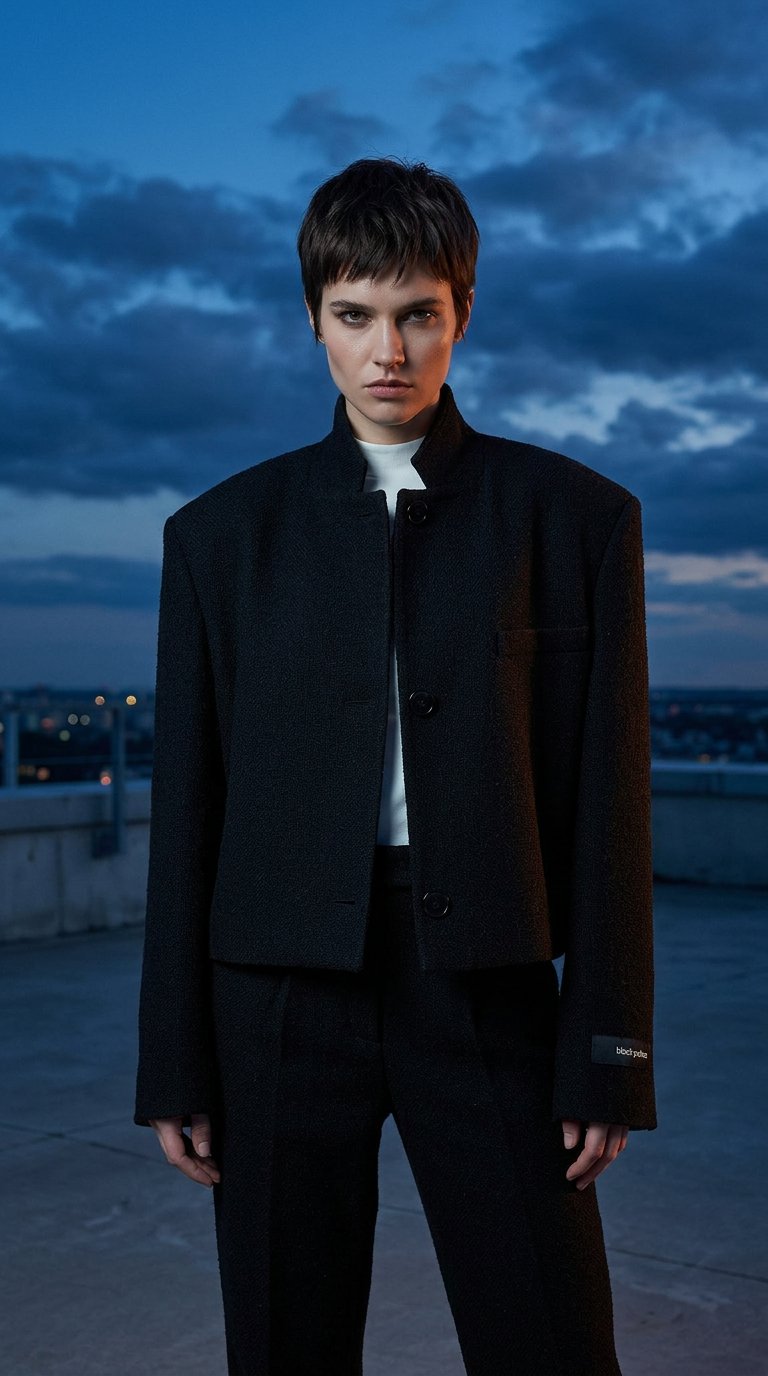 AI product shot of BIELU Blazer Black