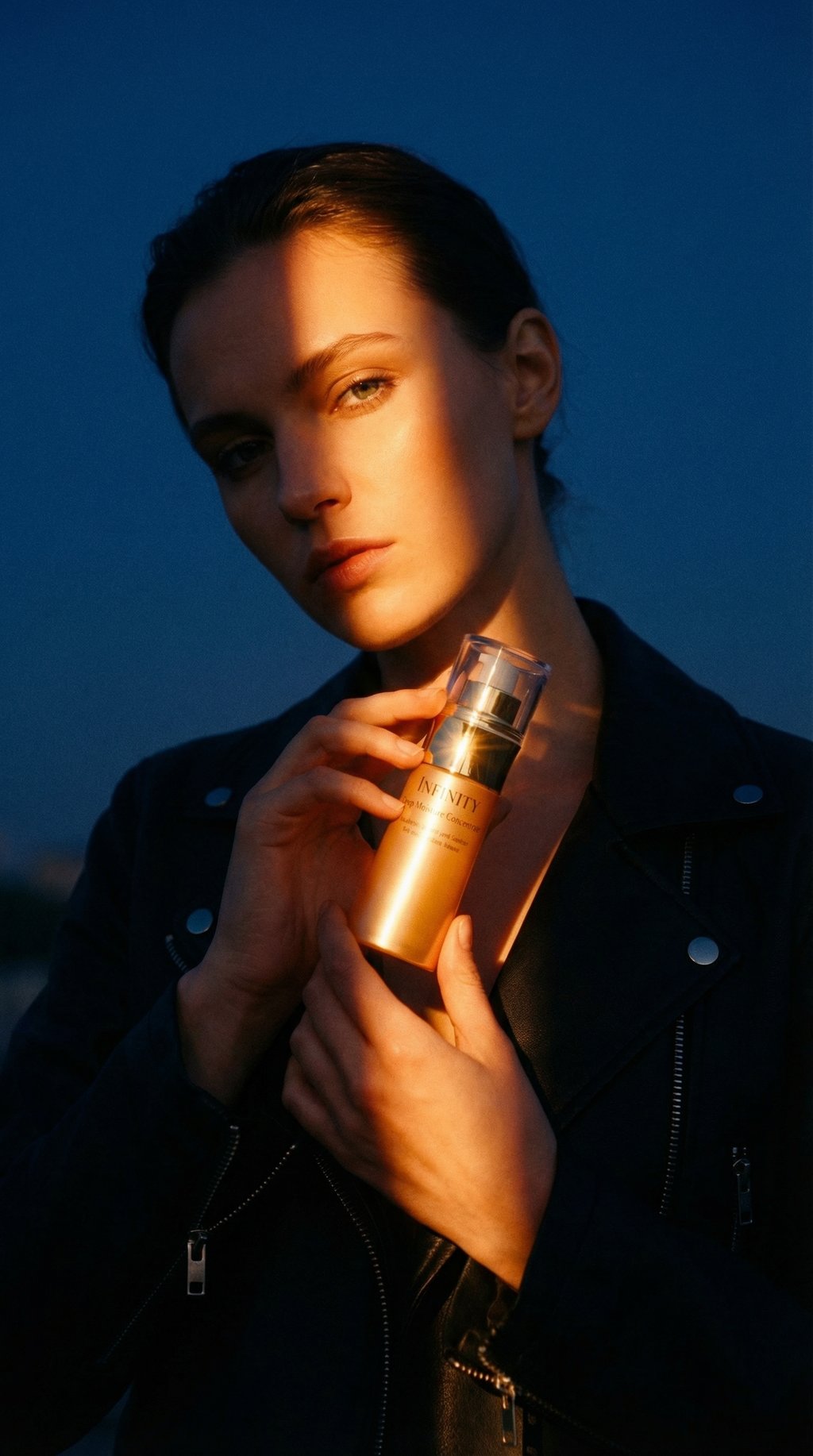 AI product shot of Kose - INFINITY Deep Moisture Concentrate Medicated Product