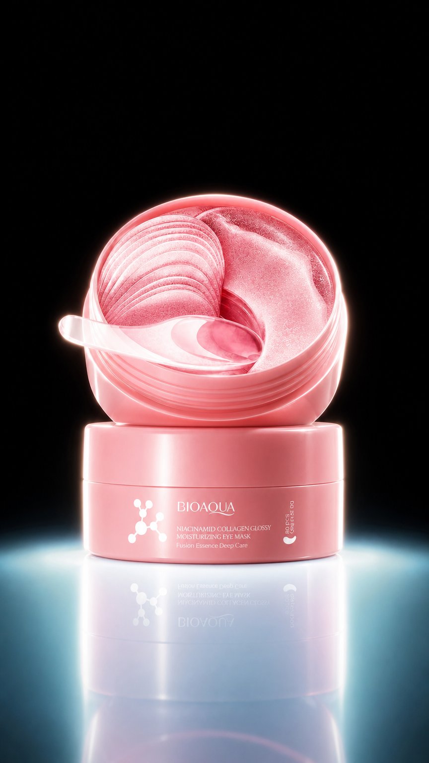 AI product shot of Brightening & Firming Eye Masks – 80 Patches for Dark Circles, Puffiness & Anti-Aging
