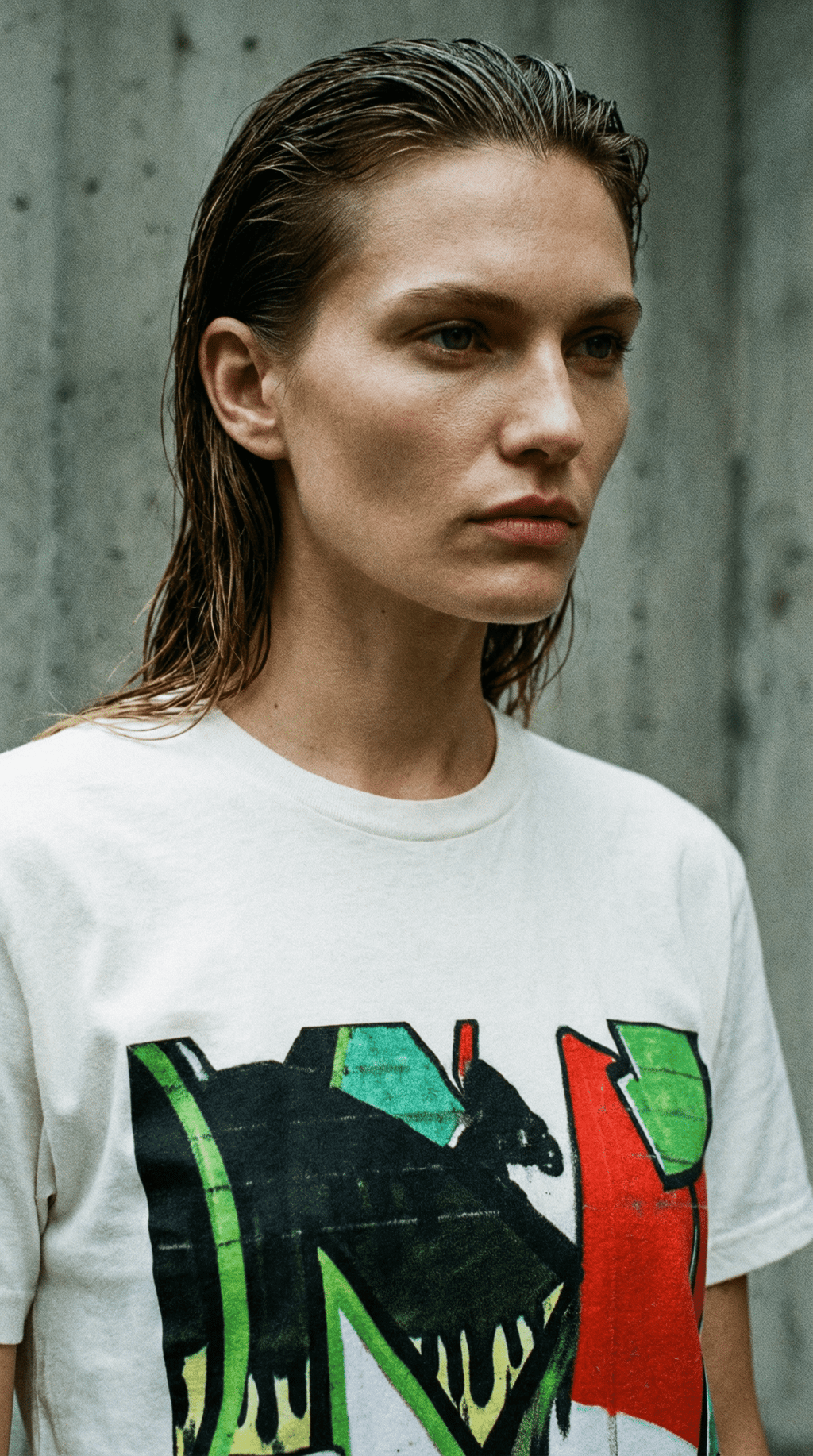 AI product shot of MOUSE WORK STREETWEAR TEE