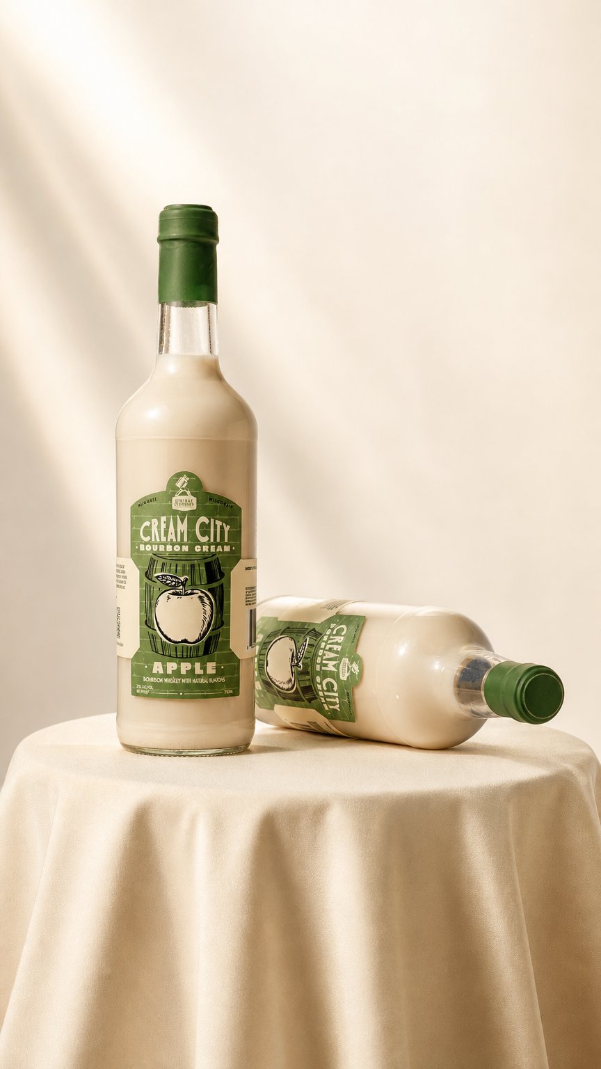 AI product shot of Central Standard Craft Distillery Bourbon Cream Liqueurs