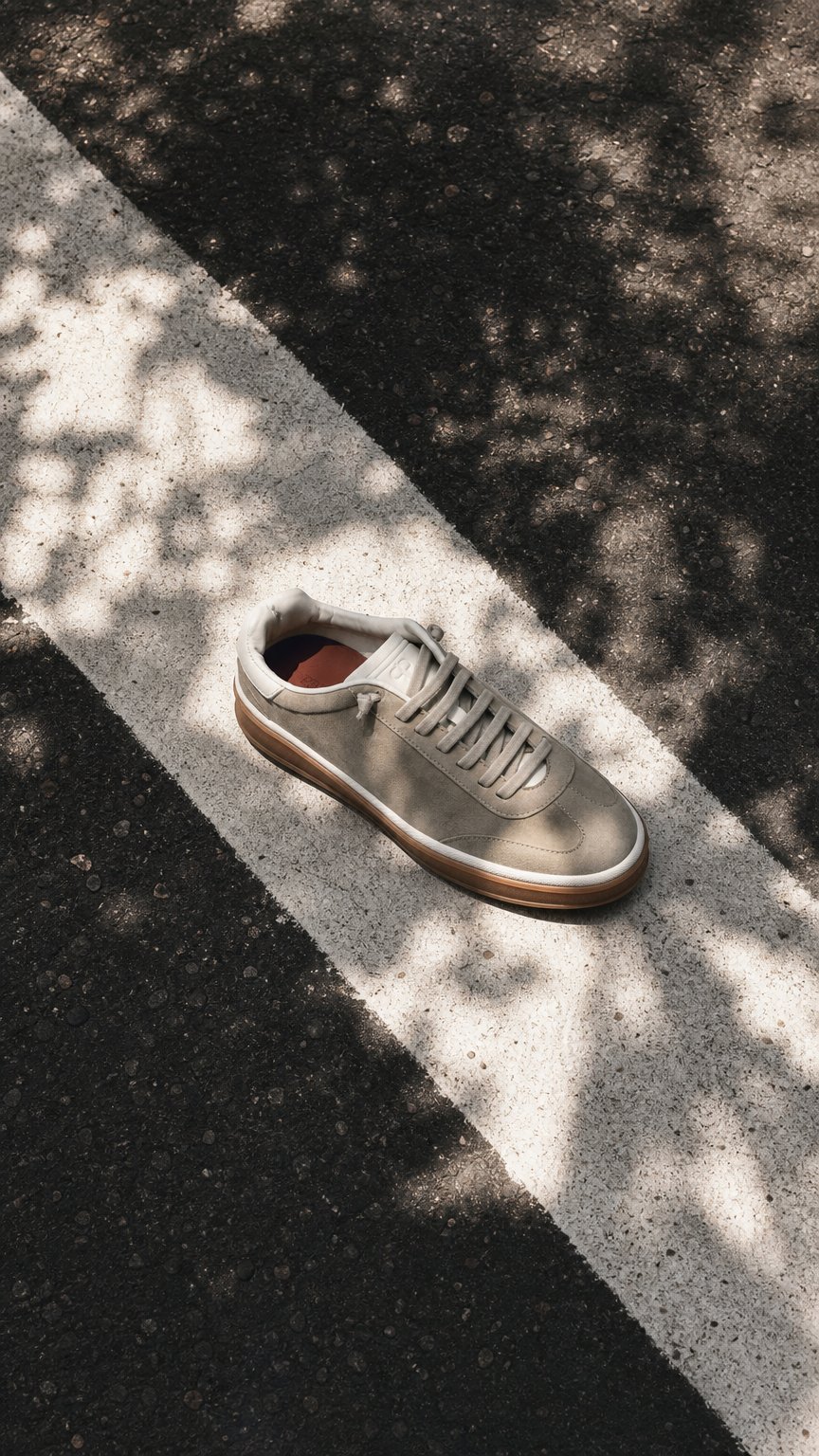 AI product shot of PS - D5345 Sneaker Tennis Walk REVERSE Beige