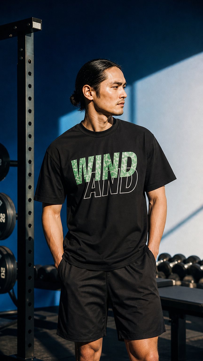 AI product shot of GOLF OG SEA MOCK NECK S/S TEE