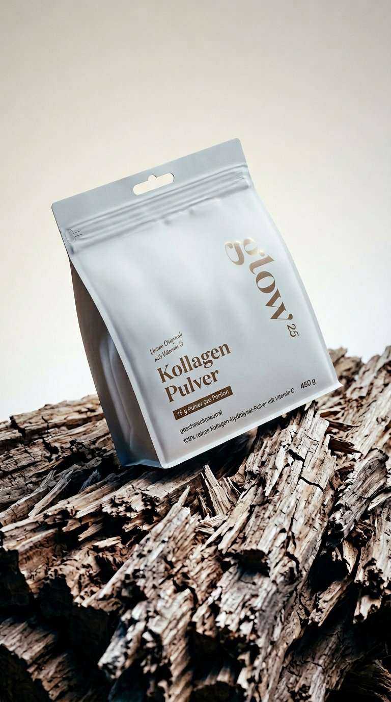 AI product shot of Kollagen Pulver: Deutschlands Nr. 1 mit Vitamin C
