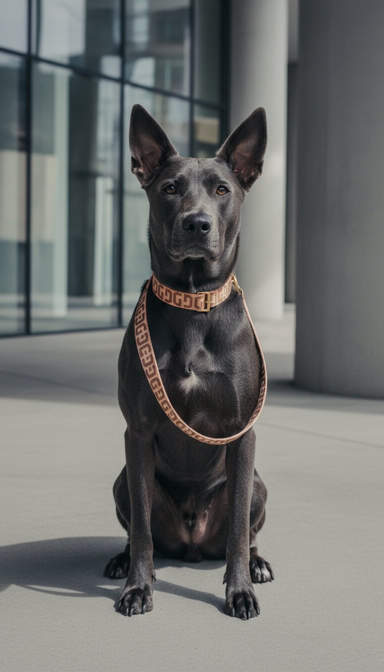 AI product shot of DG dog leash