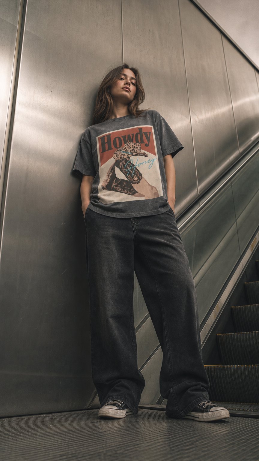 AI product shot of Howdy Honey Tee
