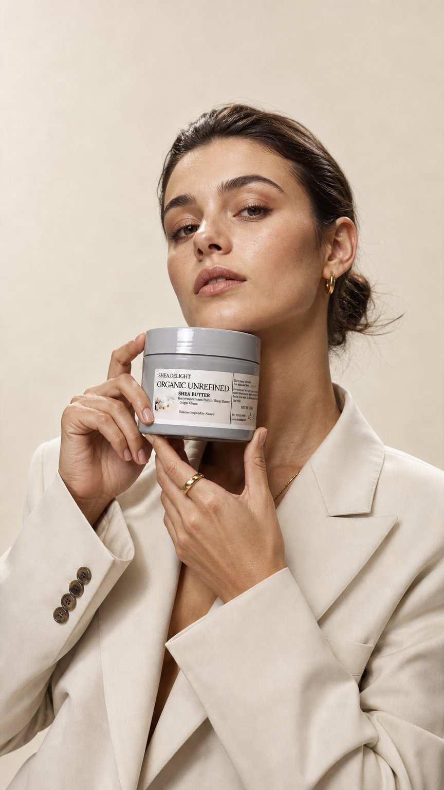 AI product shot of Unrefined Organic Shea Butter