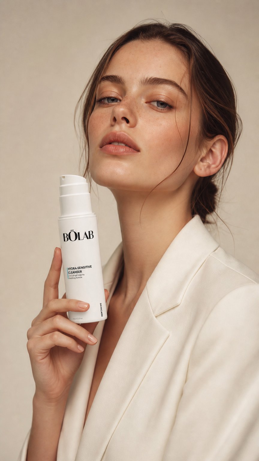 AI product shot of HydraSensitive Cleanser