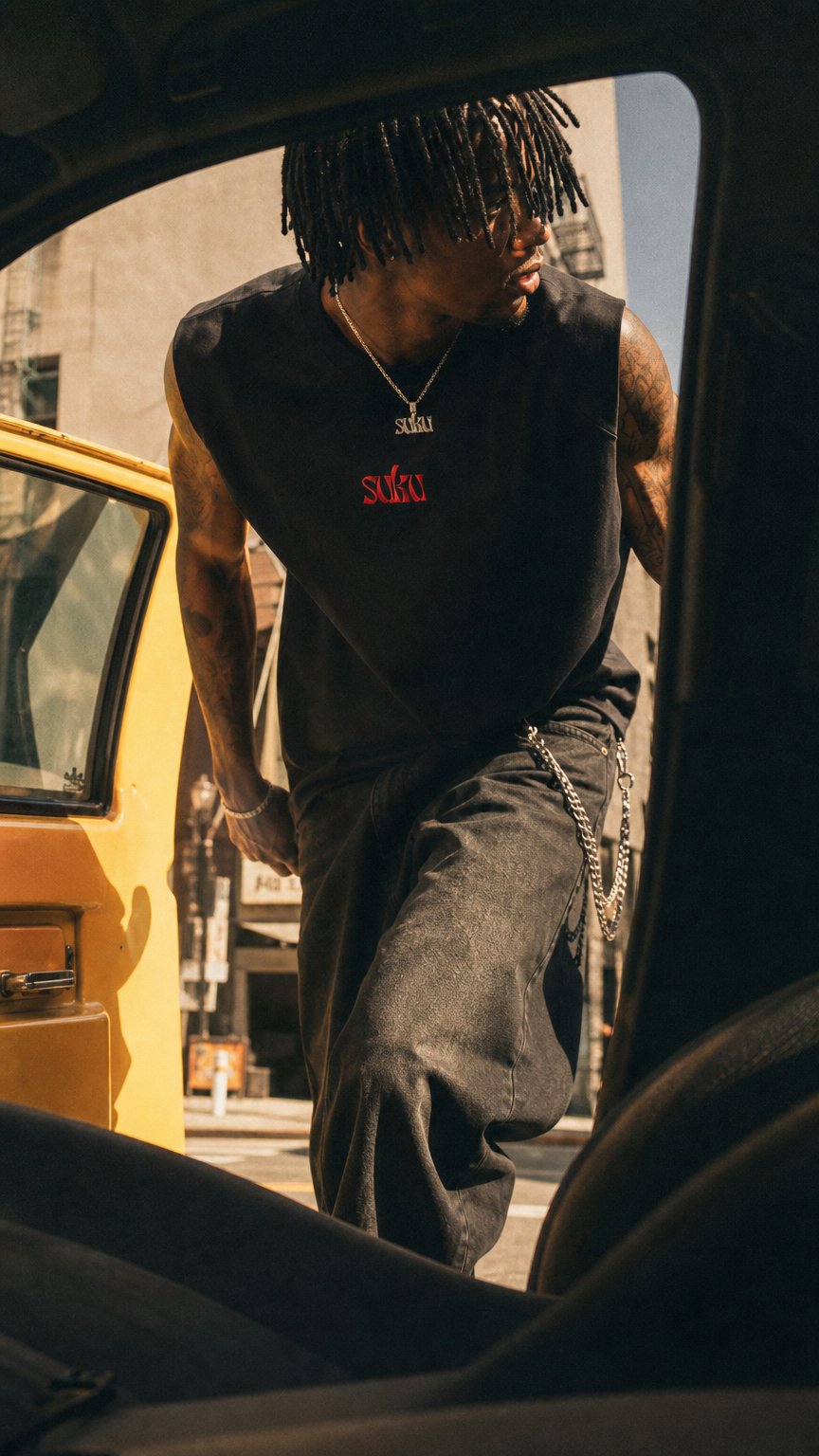 AI product shot of Men’s Heavyweight Tank Top