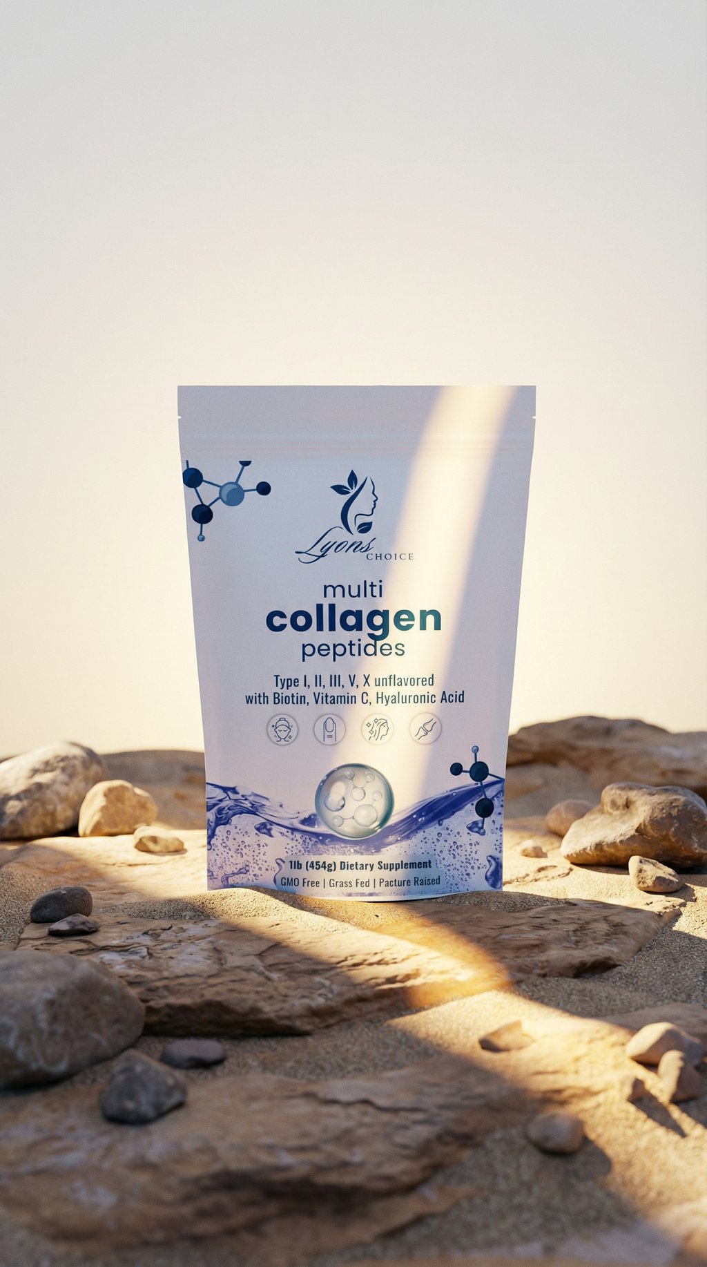 AI product shot of Collagen Multi Pepetides Powder
