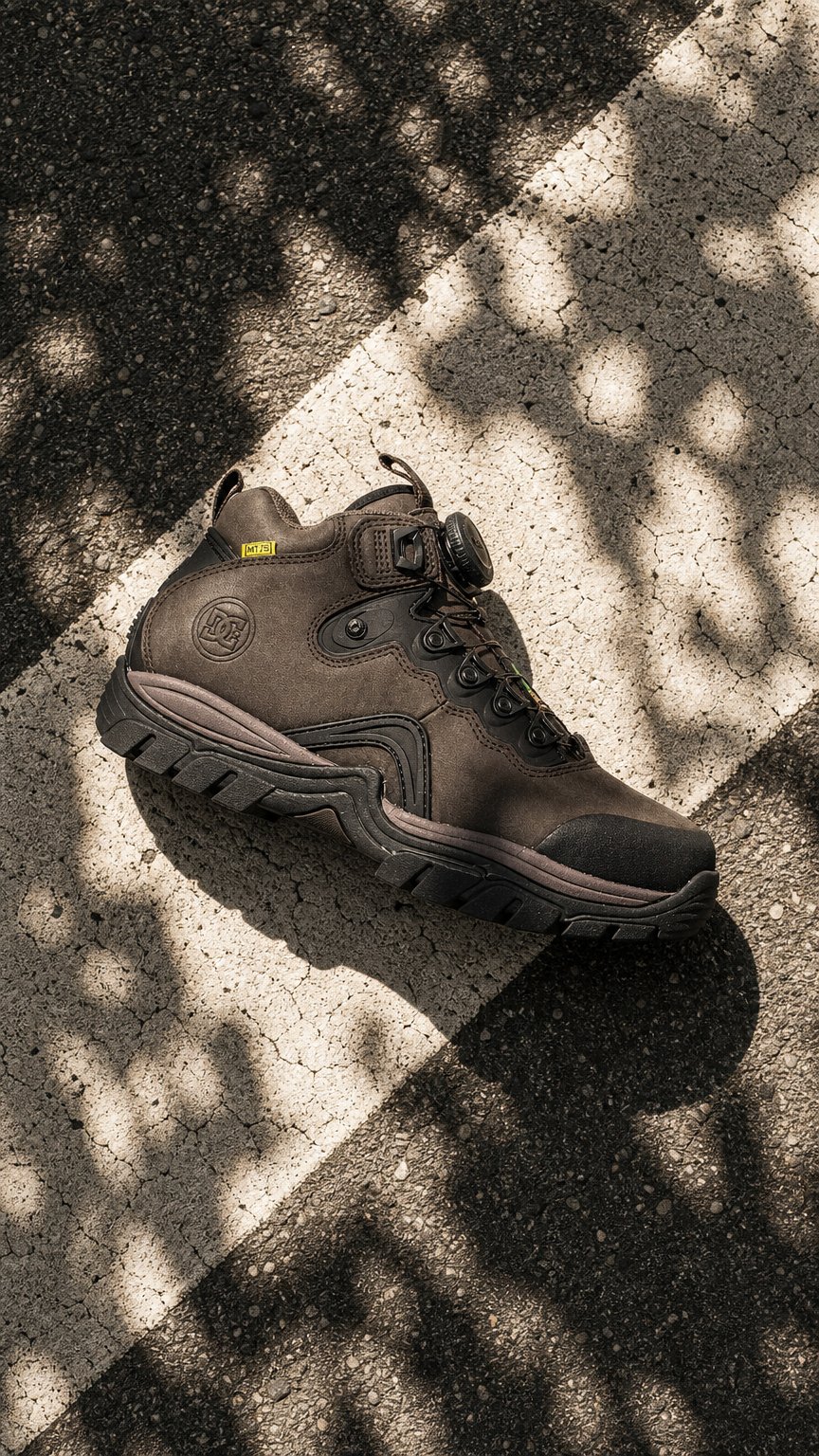 AI product shot of DC Navigator Men's Internal MET Guard Composite Toe Work Boot W/ BOA DCC60703