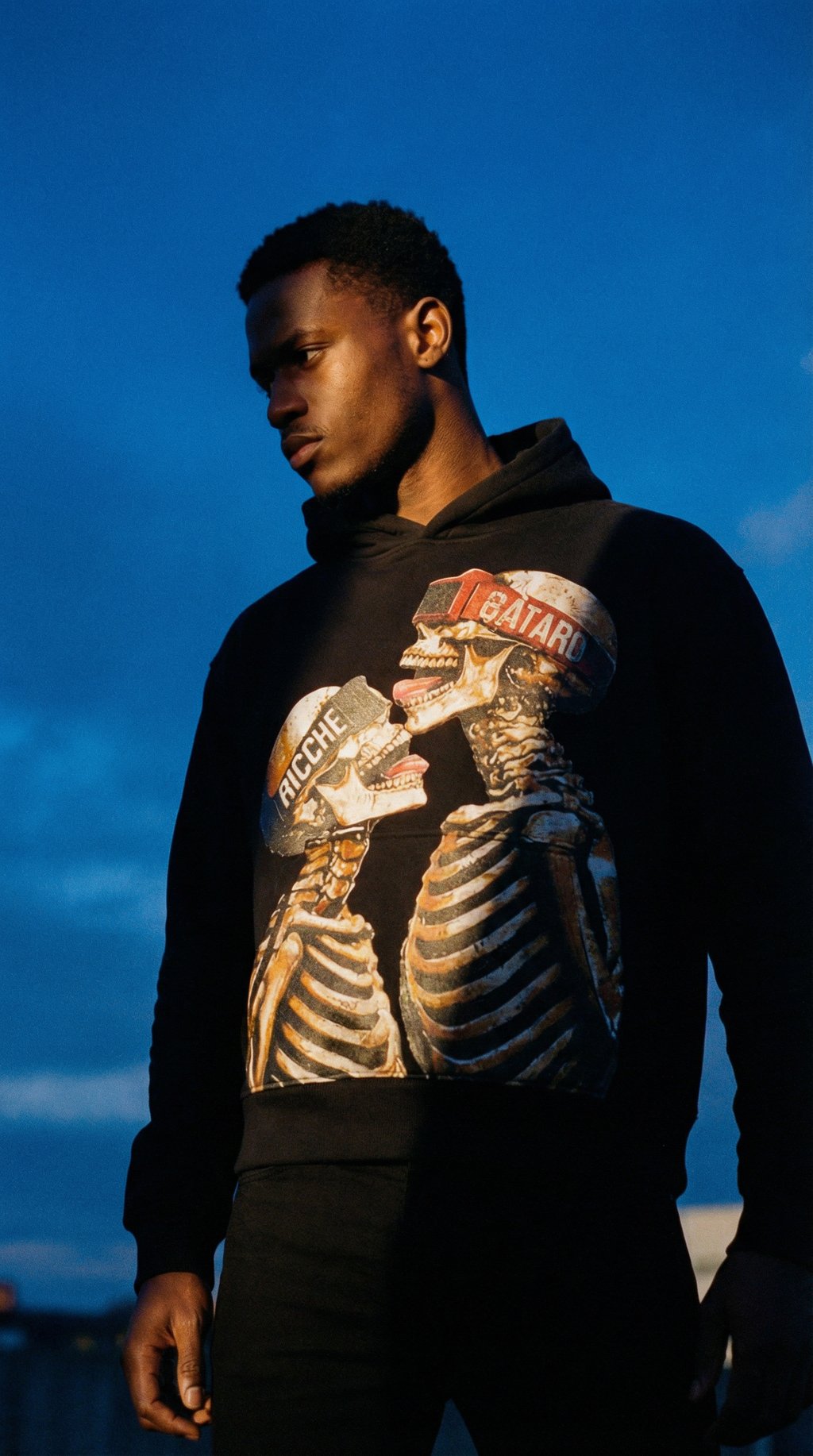 AI product shot of Amour Mortel Hoodie